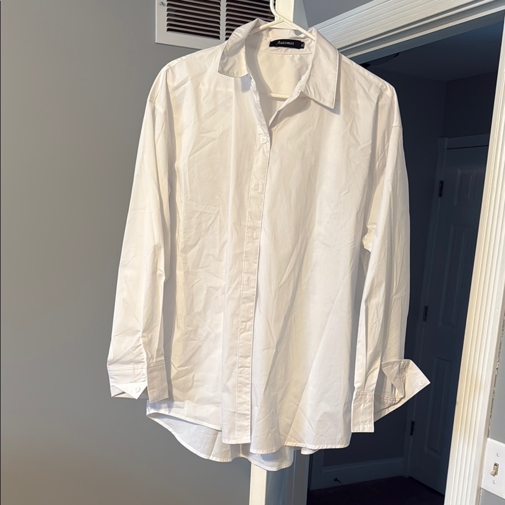 White Men's Button Up Shirt